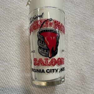 Vintage Bucket of Blood Saloon Glass, Nevada.